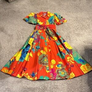 Christopher John Rogers Multicolor Floral Dress